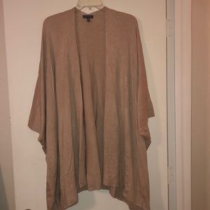 Tan Madison Poncho Sweater